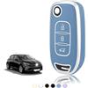 TOOMUME Cover Chiave Auto per Renault Clio 5 Twingo 3 Megane 4 Trafic 3 | Silicone Morbido, Antiurto, Anticaduta, Antigraffio, Custodia Protettiva Chiave per Kangoo Captur Kadjar Dacia Duster Sandero
