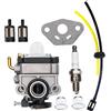Hippotech Carburatore 16100-ZM5-803 con Kit Linea Carburante per Motore Honda a 4 cicli GX31 GX22 FG100 16100-ZM5-803 Carb