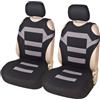 Generisch Set di coprisedili anteriori - 2 pezzi di protezione spugna mesh | design t-shirt, comodo interno lavabile | Coprisedili universali per auto, camion, furgoni per una protezione duratura e