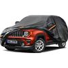 kayme Telo Copriauto, Kayme SUV Copertura per Auto Impermeabile, Compatibile con 2014-2022 Jeep Renegade, Anti Vento Anti UV Antipolvere a 7 Strati con Cerniera e in Cotone.(Consegna in 3-7 giorni)