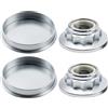 MospdyGear N90654501 Set di 2 coprimozzi con lubrificante per mozzo posteriore, ricambio per Au-di A2 (8Z) 2000-2005, A3 (8L) 1996-2003, Seat, Skoda, sostituisce N90654502