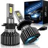 SHINYY Lampadine H7 LED 60W 16000LM, 7000K Bianco 12V 500% di Luminosità Lampade LED H7 Fari Auto per Anabbaglianti Luce Abbagliante Canbus Anti Errore, Sostituzione Alogene e Xeno, 2PCS