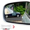 Ampper Specchio a forma di ventaglio per il punto cieco, HD Glass Frameless Stick on Adjustabe Pochi Convex Wide Angle Rear View Blind Spot Car Mirror per auto Blind Spot, Confezione da 2