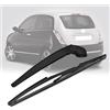 JinsenTGG Braccio e Spazzola Tergilunotto Posteriore Compatibile con Lancia Ypsilon Type 843 2002-2011, Braccio Tergicristallo Posteriore Gomma