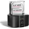 AXAGON Dock station Axagon ADSA-SC 30W SATA 2.5'' - 3.5'' USB 3.2 Gen1 tipo C Nero [AIAXNOADSASC001]