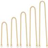 PIANKEKE 5 Pz Catena per Borsa a Tracolla per Borsa, Dorate, 50/60/80/100/120cm | Catene per Borse Uncinetto, Catena per Borse in Metallo, Catena di Ricambio per Fai Da Te Borsa a Tracolla, Borsa a Mano