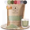 comforder Perle di Cera per Candele 400 g + 4 Stoppini, Fai da Te, Verde Chiaro