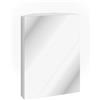 Vicco Specchio contenitore bagno Anka, Bianco 45 x 60.2 cm | 1 Anta · 3 scomparti · Adatto agli angoli · Prodotti per la cura a portata di mano · Sopra il lavabo