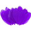 M METERXITY 50 Confezione Piume D'Oca, 1.6-3 Pollici / 4-8cm Piume Naturali all'Ingrosso per Creazioni/Matrimoni/Acchiappasogni/Decorazioni Fai da Te [Viola Scuro]