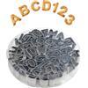 Alfuny 35 Pezzi Tagliapasta Lettere Acciaio Inox, Alfabeto A-Z e Numeri | Acciaio inox alimentare, antiruggine, per fondente e biscotti, pasticceria fai da te, alfabeto A-Z, numeri 0-8, durevole