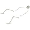 Generico Scheletro di Halloween Bianco 45,5 x 13 cm Plastica,Casa e Giardino,Arredo,Decorazioni Natalizie,Bianco,0.426 kg,42020047