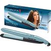 Remington Piastra per Capelli - Uso da bagnato e asciutto - per asciugare e lisciare i capelli, ingredienti microattivi anticrespo, display LCD, 140-230°C, Wet2Straight piastra per capelli S7300