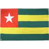 AZ FLAG Bandiera Togo 150x90 cm Togolese Poliestere Leggero 4 Occhielli | Uso interno bandiera decorativa doppie cuciture e bordi rinforzati con occhielli metallici
