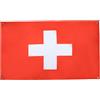 AZ FLAG Bandiera Svizzera 150x90 cm Svizzera Poliestere Leggero 4 Occhielli | Uso interno bandiera decorativa Schweiz doppie cuciture e bordi rinforzati con occhielli metallici