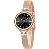 CIVO Orologio Donna Piccolo Analogico: Quadrante Rotondo Minimalista | Indici Tempestati Diamanti Orologi - Impermeabile Elegante Cinturino in Maglia Orologio da Donna per Regalo