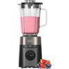 Black+Decker - Frullatore a Bicchiere BXJB1201E 1200W | Caraffa in Vetro 2,2 L | 8 Velocità | 6 lame Acciaio Inox | Funzione Pulse, Smoothie e Tritaghiaccio | Display LED | Sistema di Sicurezza