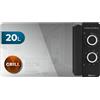 Cecotec Microondas de 20 Litros ProClean 3140 Mirror. 700 W con 6 Niveles, Grill 800W, Revestimiento Ready2Clean para mejor Limpieza, Tecnología 3DWave, Negro con Efecto Espejo