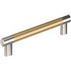 Amerock Esquire BP36559PNCZ - Maniglia per armadietto, in nichel lucidato/bronzo champagne, 160 mm