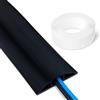 Amazon Basics, Canalina passacavi da pavimento, 1,8 m di lunghezza, 6,35 cm di diametro, nero
