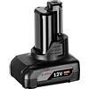 Bosch Professional 12V System Batteria GBA 12V 6.0Ah (in confezione)