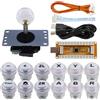 SJ@JX Arcade Game Controller USB Encoder Gamepad Cherry MX Microswitch Button 8way Joystick for Nintendo Switch PC PS3 Retropie Raspberry Pi MAME