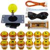 SJ@JX Arcade Game Controller USB Encoder Gamepad Cherry MX Microswitch Button 8way Joystick for Nintendo Switch PC PS3 Retropie Raspberry Pi MAME