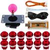 SJ@JX Arcade Game Controller USB Encoder Gamepad Cherry MX Microswitch Button 8way Joystick for Nintendo Switch PC PS3 Retropie Raspberry Pi MAME