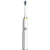 Gelb&Schwarz Spazzolino elettrico a batteria con setole morbide, pulizia acustica 9500 volte/min, 3 testine di ricambio, spazzolino a ultrasuoni per adulti, regalo di Natale per uomo/donna (bianco)