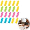 QLK 20 Guida per le Dita per la Scrittura dei Bambini, Impugnatura a Matita Adatta per Penne Sottili, Aiuto alla Scrittura in Silicone, Ergonomico Aiuto per Scrivere Bambino, Adatto per Correggere
