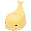 SUPERBE BEBE Vasetto per bambini per imparare la pulizia - WC Balena con coperchio, trasportabile - per ragazzi e ragazze (giallo)