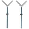 hauck 1 Paio Adattatore Scale per Cancelletto Filetto M10, Y-Spindle Bianco | Per il fissaggio su ringhiere rotonde con diametro fino a 6 cm, per hauck Open N Stop 2, Clear Step 2, Clear Step Autoclose 2