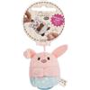 NICI Pibu 62925 - Morbido Coniglietto di Peluche, con Pois, per Coccole e Giochi, per Bambini e Adulti, Fantastica Idea Regalo, 5 cm, Rosa
