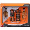 Burago F1 Formula 1 Auto MCLAREN MCL38 GP MIAMI 2024 - LANDO NORRIS e OSCAR PIASTRI - Confezione da 2 Modellini Diecast Realistici in Scala 1:43-14cm - 18-38109