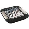 Lexibook, Chessman FX, Gioco di scacchi elettronico con tastiera tattile ed effetti luminosi e sonori 32 pezzi 64 livelli di difficoltà, Nero/Argento, CG1335