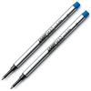 Lamy M63 - Confezione da 2 ricariche per penna roller con cappuccio, colore: Blu