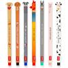 LEGAMI Fur-ever Friends + Farm Sweet Farm - Set di 7 penne gel cancellabili con inchiostro sensibile al calore, inchiostro colorato e disegni a tema animali, punta da 0,7 mm, cani e animali della