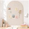 Lifewit Bacheca Feltro Arcuato 3 Pezzi 90x60cm, Alternativa Sughero | Adesivo, Lavagna Sughero Parete, 30 Puntine, per Note Foto Chiavi, Ufficio Casa Classe Dormitorio, Beige