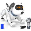 Cane Robot Radiocomandato Cagnolino Interattivo Giocattolo per Bambini a Batteria Bianco