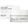 FaceD Face D - Pure Plump Crema Viso Idratante con Acido Ialuronico, 50ml | Crema gel con Acido Ialuronico 15 pesi molecolari, idratante e rimpolpante, adatta anche a pelli sensibili