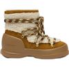 Moonboot - Doposci in pelle di pecora - Moon Boot Mezzaluna Boot Shearling Whisky Off White per Donne in Pelle - Taglia 38 - Marrone