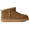 Ugg - Stivali foderati in lana - W Classic Ultra Mini Botanic Light Bronze per Donne in Pelle - Taglia 36 - Marrone