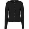 PIECES Pcmarie LS Poin Cardigan Jrs Noos, Nero, M | Cardigan