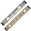 Real Madrid Sciarpa Tubolare Commemorativa delle 14 Coppe dei Campioni. 150x19 cm. Prodotto Ufficiale.