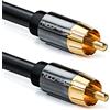 deleyCON 3,0m Cavo Subwoofer - Cinch RCA Coassiale Digitale - Connettori Placcati Oro - Collegamento Audio - Subwoofer Ricevitore AV Amplificatore Home Cinema