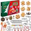 FORMIZON Calendario Avvento 2026 Rompicapo, 24 Giochi Metallo Legno | 24 Sorprese Nascoste Ogni Giorno, 16 Sfide In Metallo e 8 Enigmi In Legno, Regalo Natale per Bambini Ragazzi Adulti
