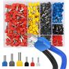 Lytool 750 Pezzi Puntalini Doppi 0.5-10mm²,Puntalini Elettrici Doppia | 2x10mm²,Terminali a Crimpare Doppi Entrata,Crimpare per Cavi Elettrici,Terminali Gemellati Preisolati,Crimpatura Industriale