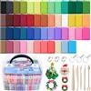Artecho Set di Argilla Polimerica, 50 Colori con 5 Strumenti per Modellare | Pasta polimerica da forno con accessori utili. Kit fai da te completo, idea regalo per principianti, artisti e adulti