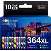 GPC Image 364 XL Cartucce Compatibili per HP 364 364XL multipack (10-Pack) | Compatibili per HP, Deskjet 3520, 3070A, Officejet 4620, 4622, Photosmart 5510, 5520, 6510, 6520, 7520, 364 Ink Cartridges