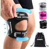 CAMBIVO Tutore Ginocchio con Doppio Cuscinetto in Gel e Stabilizzatori Laterali | Ginocchiera Ortopedica Regolabile, Ginocchiera Rotulea con 4 Cinghie, Foro Rotuleo Aperto, per Sport e Uso Quotidiano