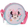 Disney Joumma Disney Minnie Happy To Be Me Borsa a Tracolla Rotonda Rosa 14x14x4 cm Poliestere